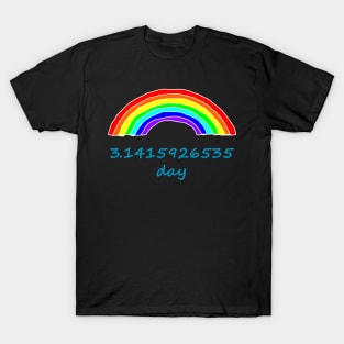 Rainbow and Pi Day T-Shirt